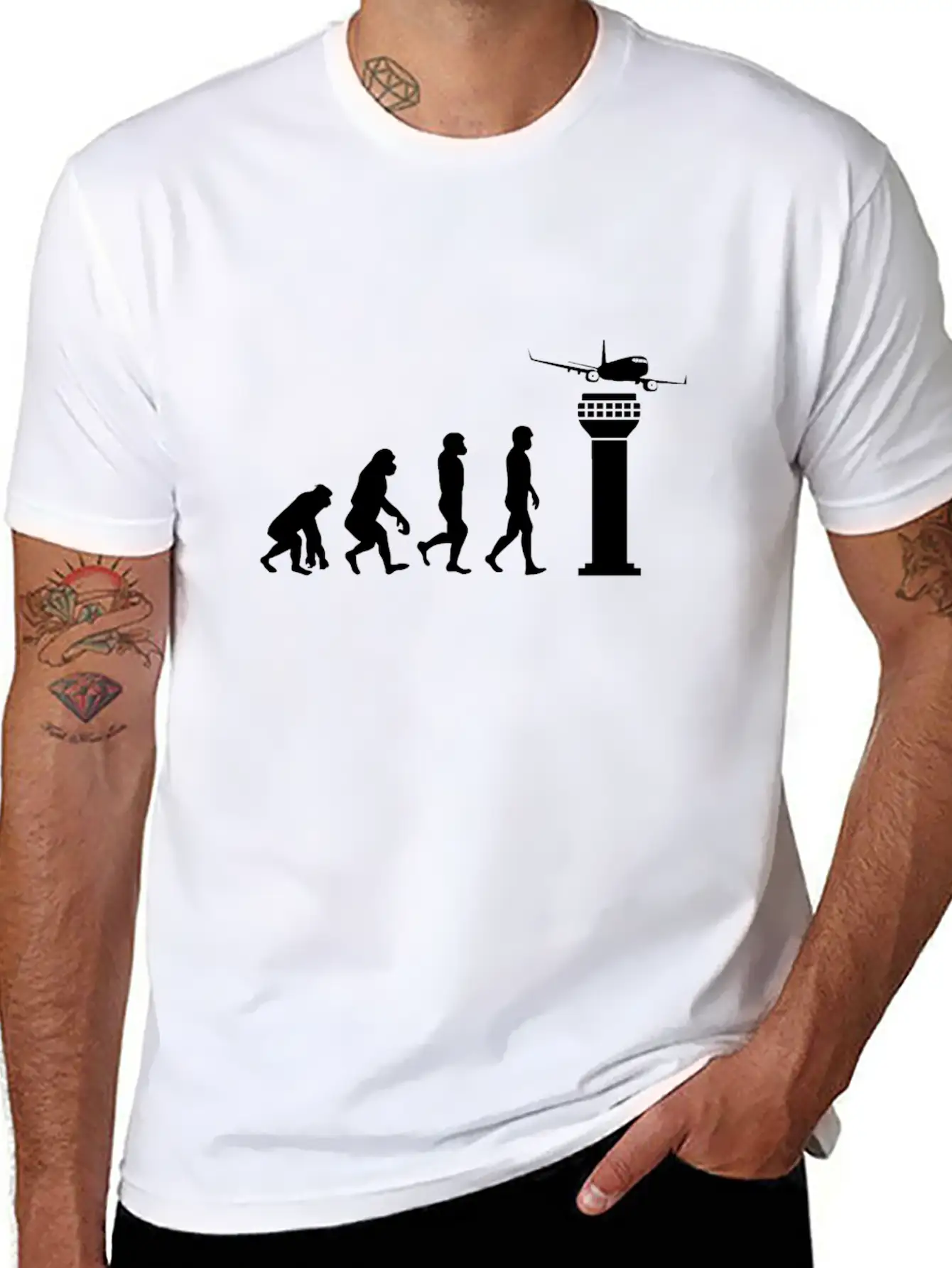 Funny ATC Air Traffic Controller Human Mankind Unisex Casual T-Shirt – Clean Design For Daily Comfort