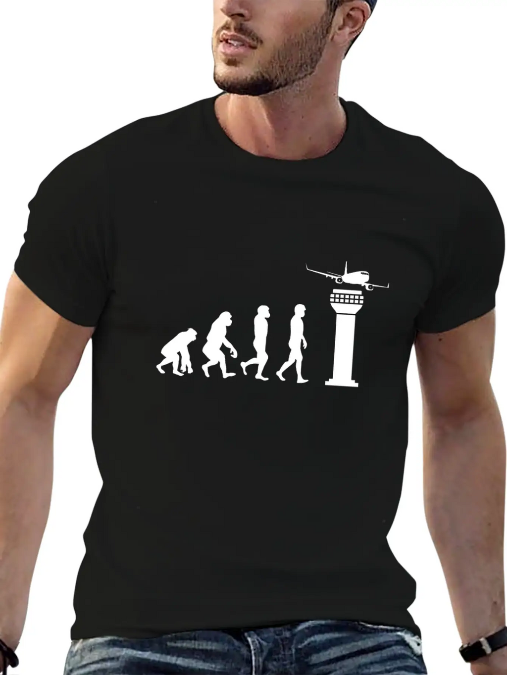 Funny ATC Air Traffic Controller Human Mankind Unisex Casual T-Shirt – Clean Design For Daily Comfort