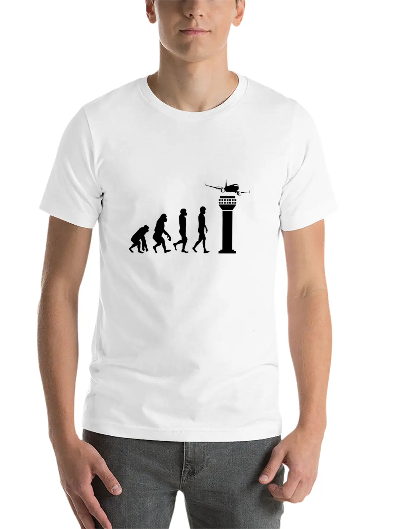 Funny ATC Air Traffic Controller Human Mankind Unisex Casual T-Shirt – Clean Design For Daily Comfort