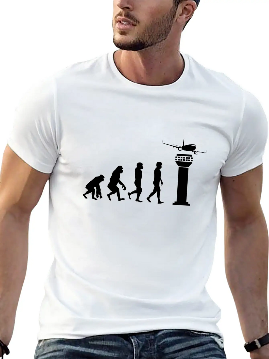 Funny ATC Air Traffic Controller Human Mankind Unisex Casual T-Shirt – Clean Design For Daily Comfort
