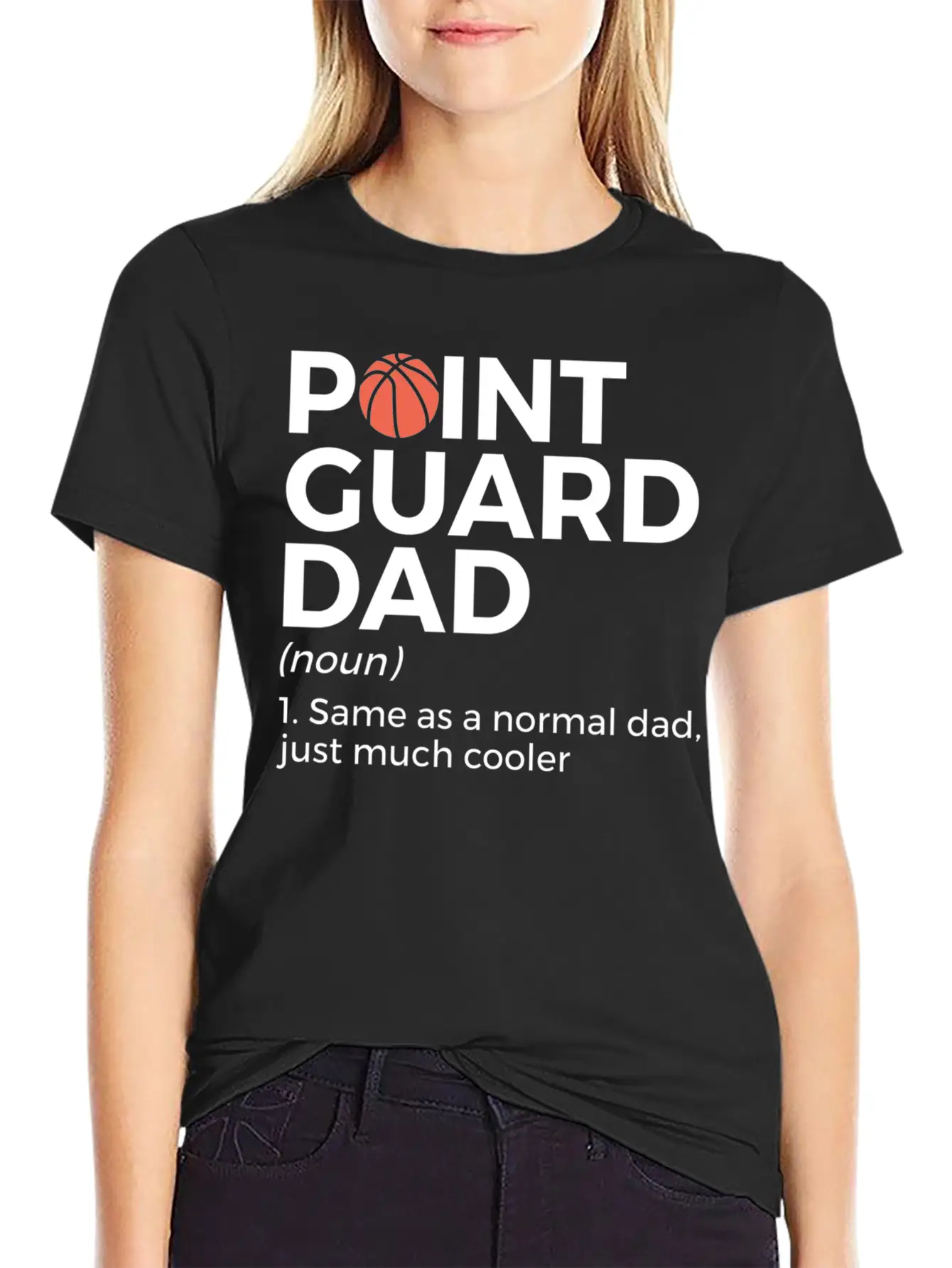 Funny Basketball Point Guard Dad Definition Breathable Soft Cotton T-Shirt – Timeless Casual Look