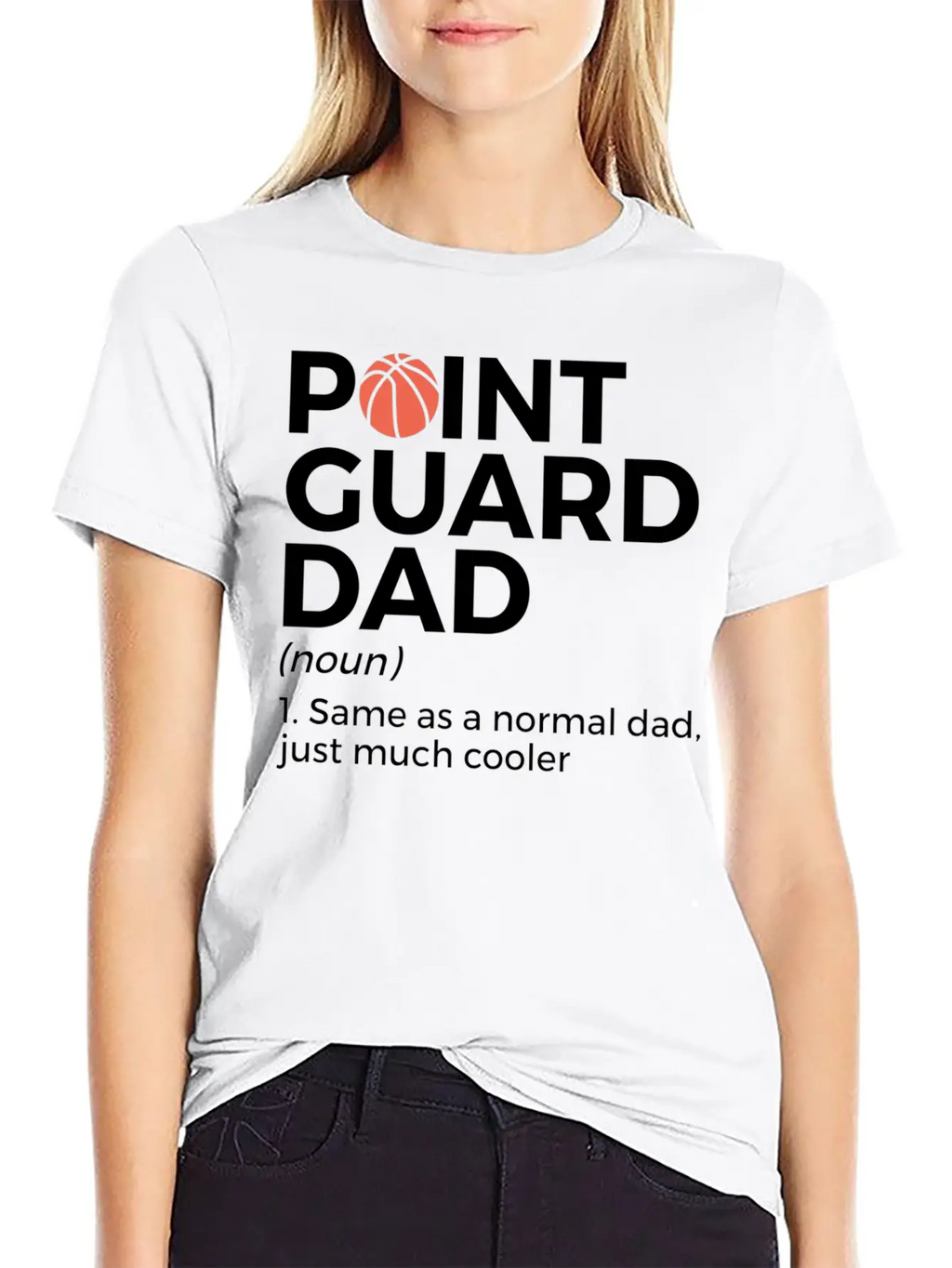 Funny Basketball Point Guard Dad Definition Breathable Soft Cotton T-Shirt – Timeless Casual Look