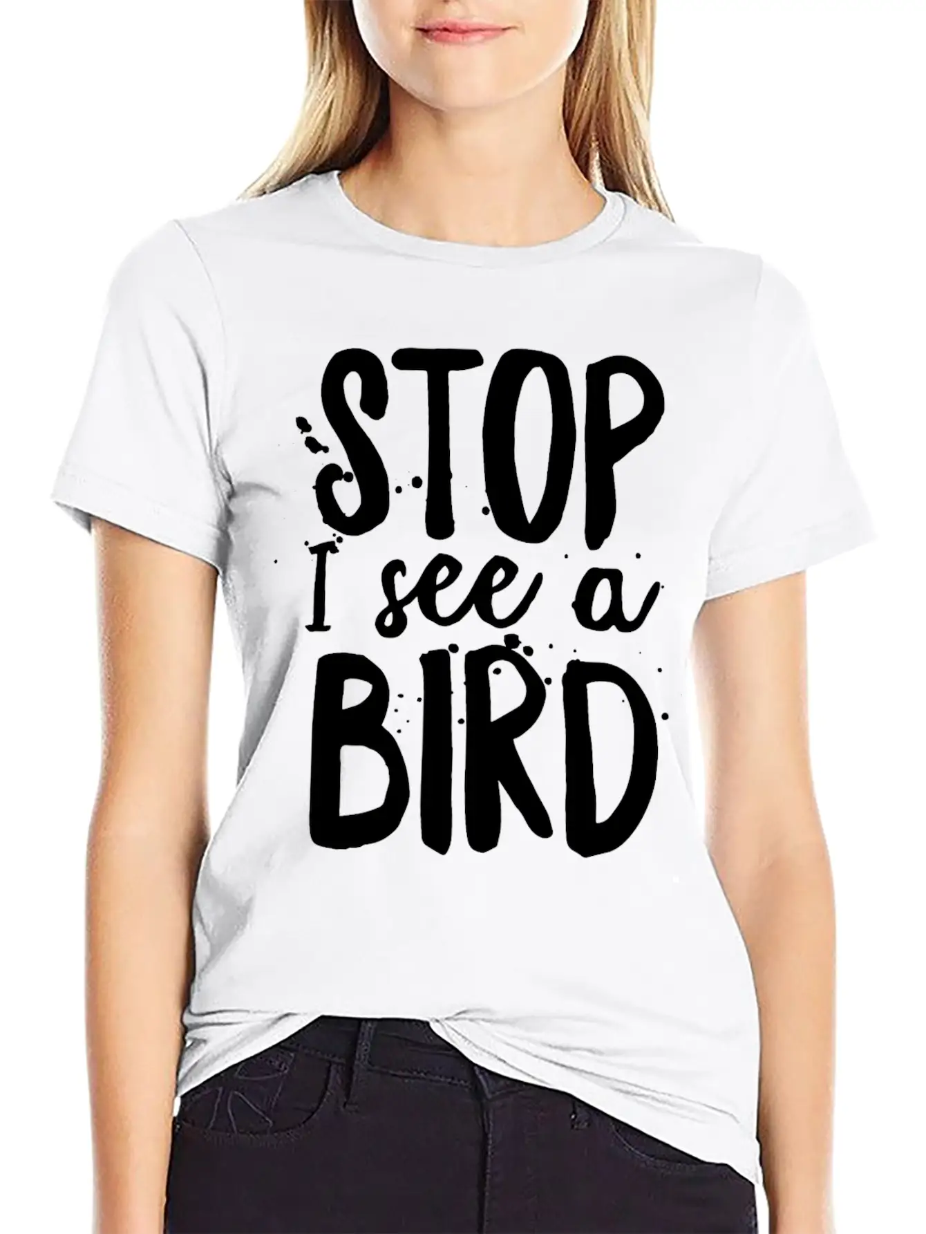 Funny Bird-Watching T-shirt Stop I See A Bird Bird Unisex Casual T-Shirt – Clean Design For Daily Comfort