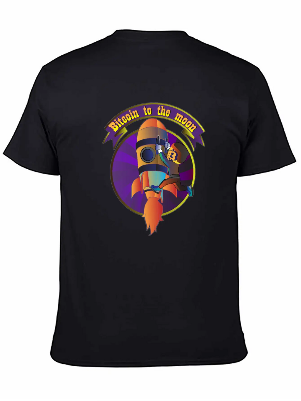 Funny Bitcoin Astronaut To The Moon T-shirt Stylish Everyday T-Shirt – Unisex Basic Cotton Tee