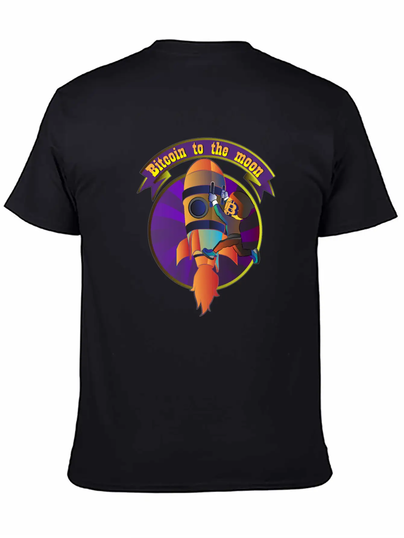 Funny Bitcoin Astronaut To The Moon T-shirt Stylish Everyday T-Shirt – Unisex Basic Cotton Tee
