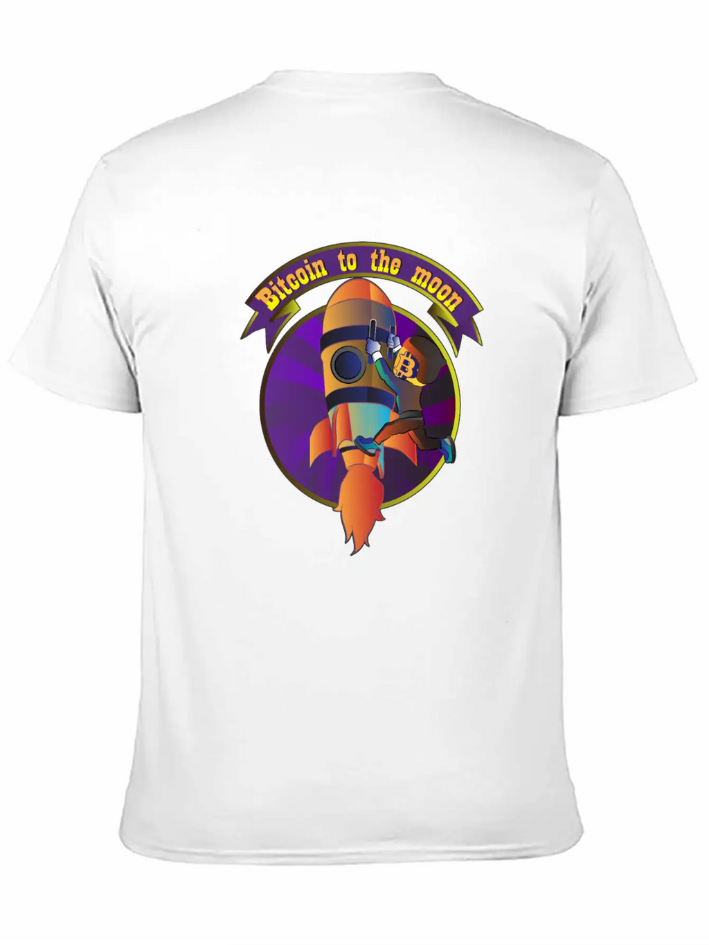 Funny Bitcoin Astronaut To The Moon T-shirt Stylish Everyday T-Shirt – Unisex Basic Cotton Tee