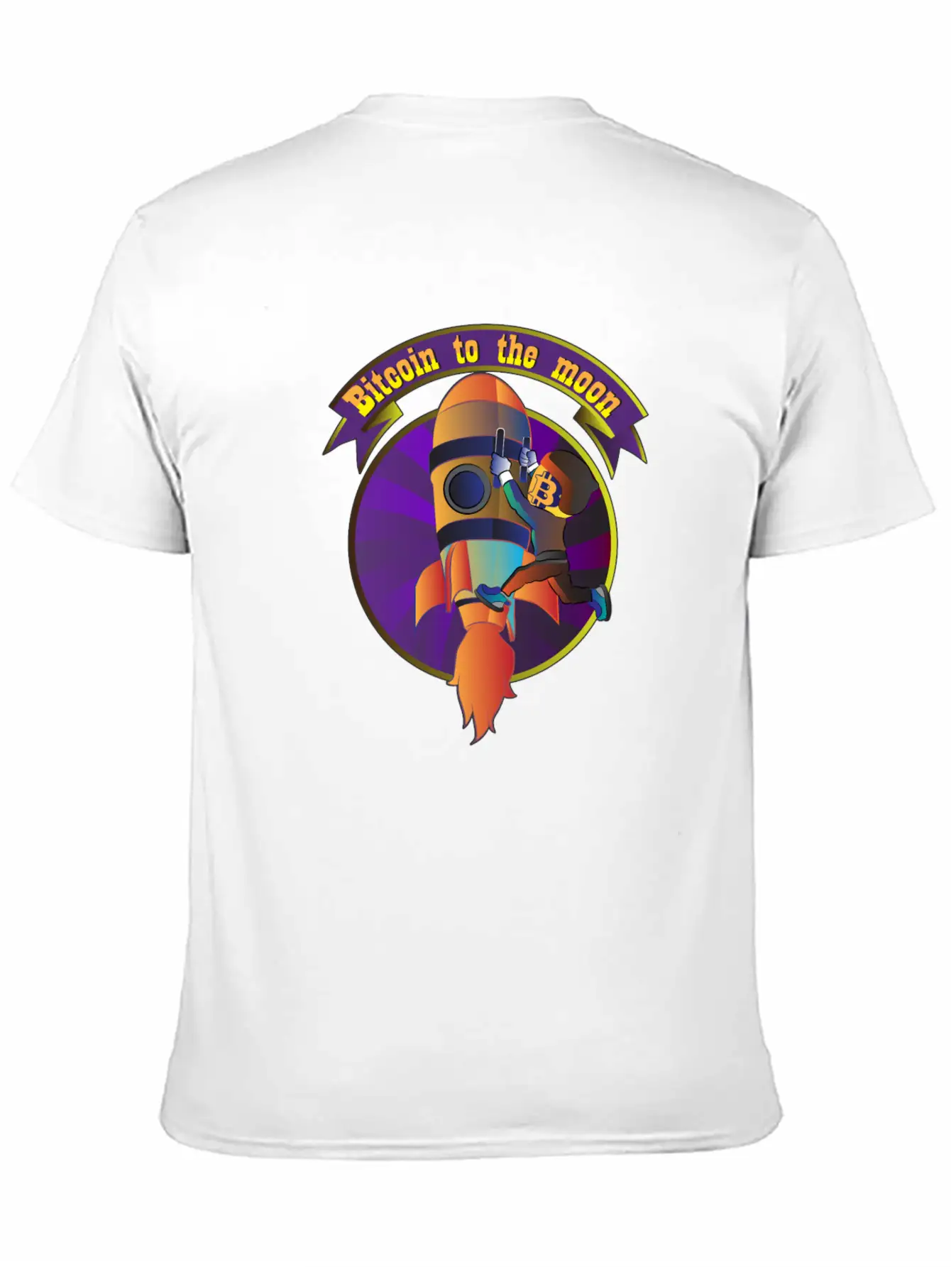 Funny Bitcoin Astronaut To The Moon T-shirt Stylish Everyday T-Shirt – Unisex Basic Cotton Tee