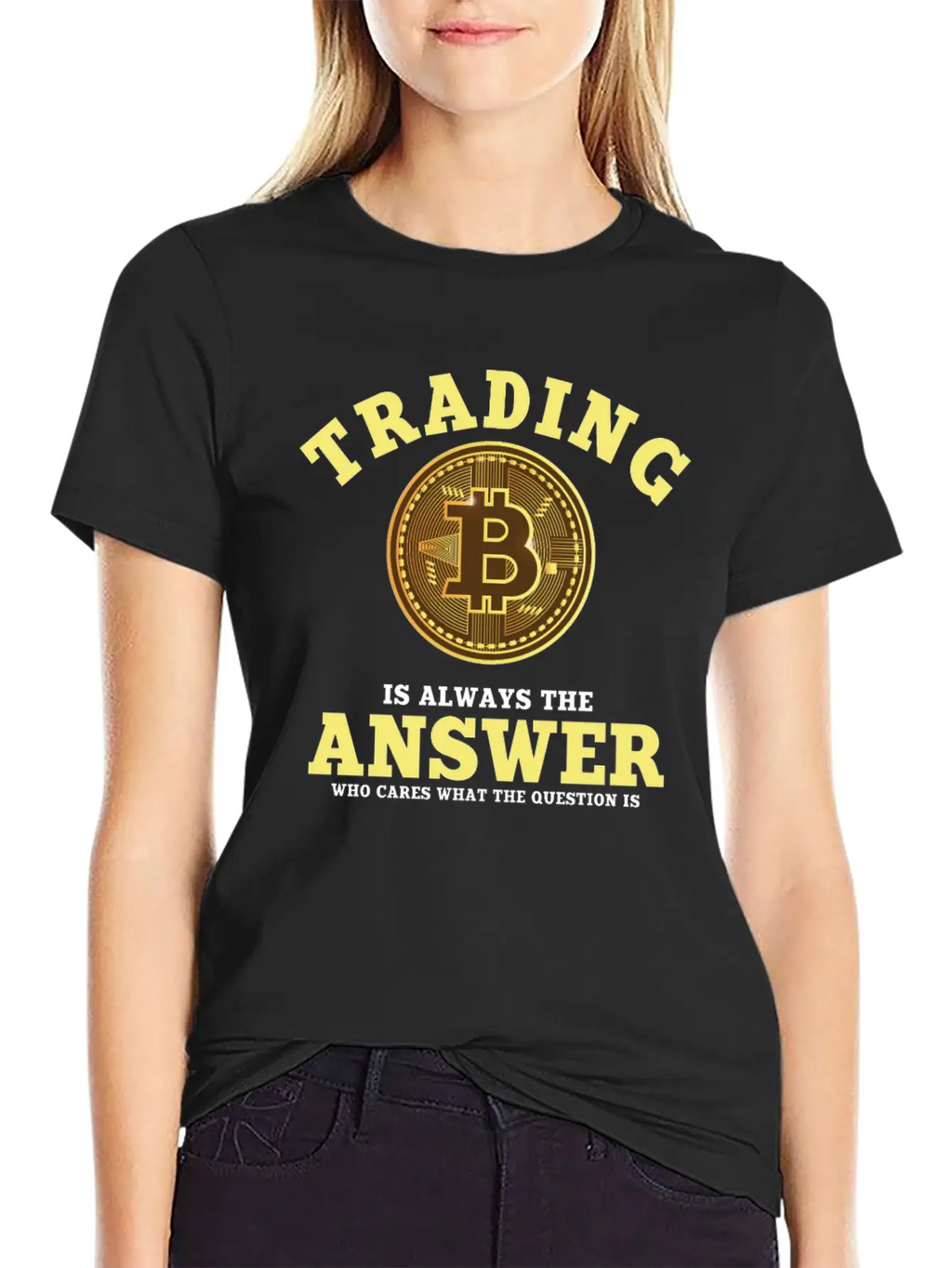 Funny Bitcoin Trading Saying Unisex Casual T-Shirt – Clean Design For Daily Comfort