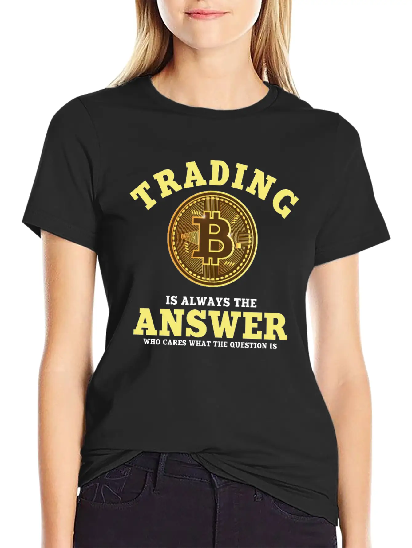 Funny Bitcoin Trading Saying Unisex Casual T-Shirt – Clean Design For Daily Comfort