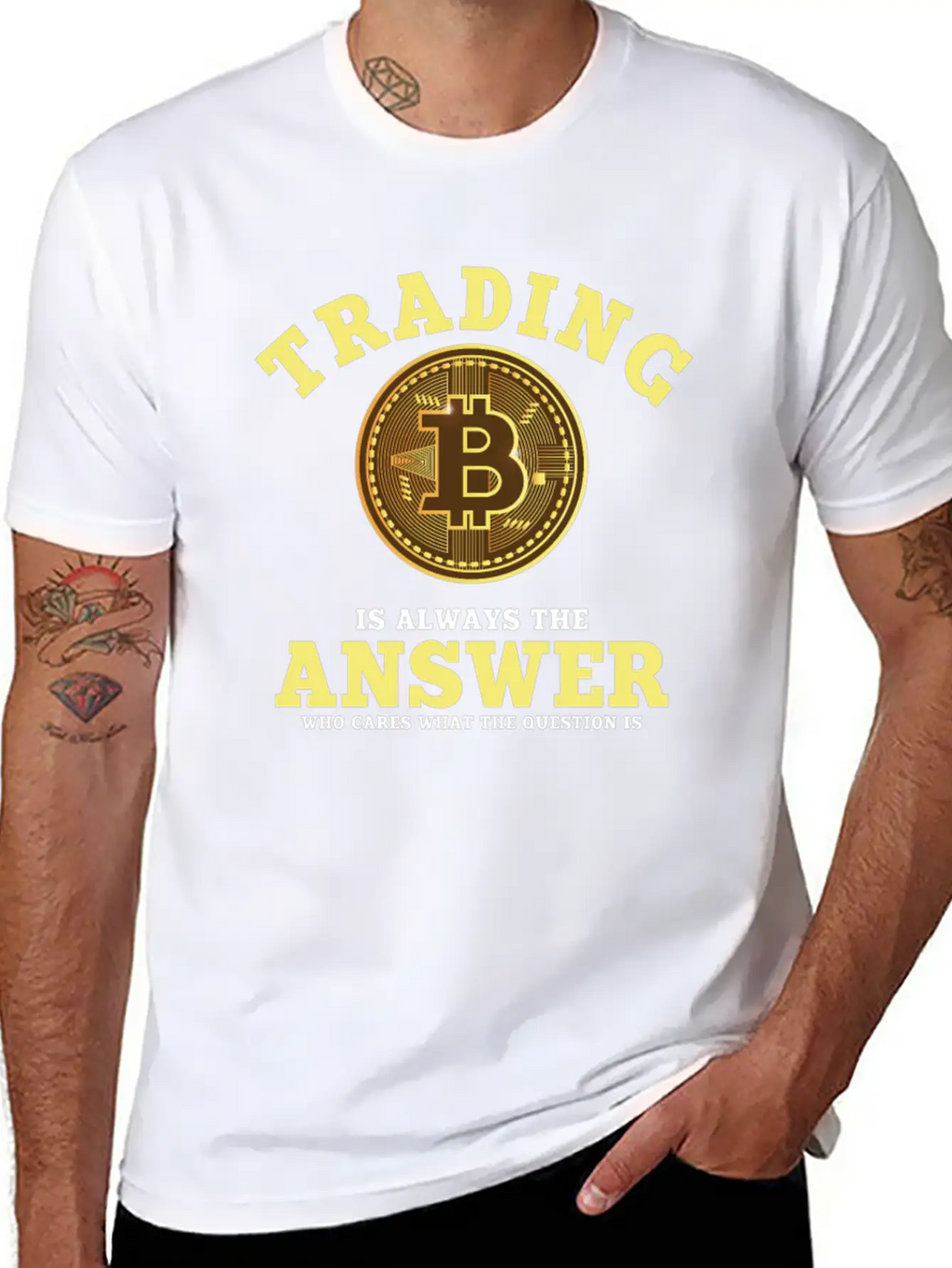 Funny Bitcoin Trading Saying Unisex Casual T-Shirt – Clean Design For Daily Comfort
