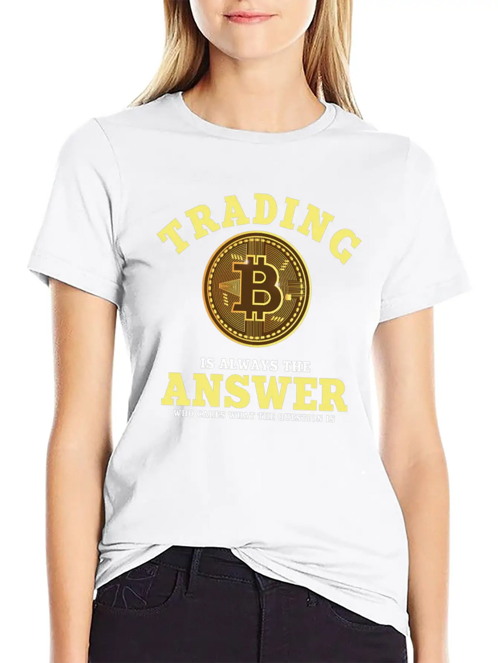Funny Bitcoin Trading Saying Unisex Casual T-Shirt – Clean Design For Daily Comfort