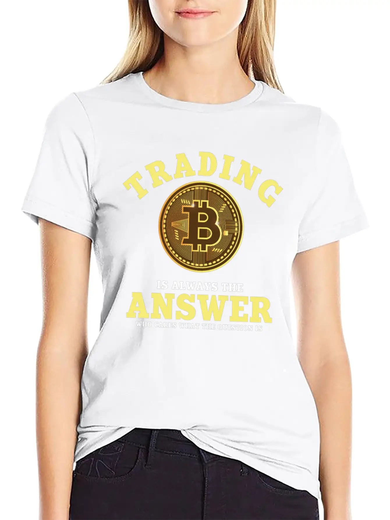 Funny Bitcoin Trading Saying Unisex Casual T-Shirt – Clean Design For Daily Comfort