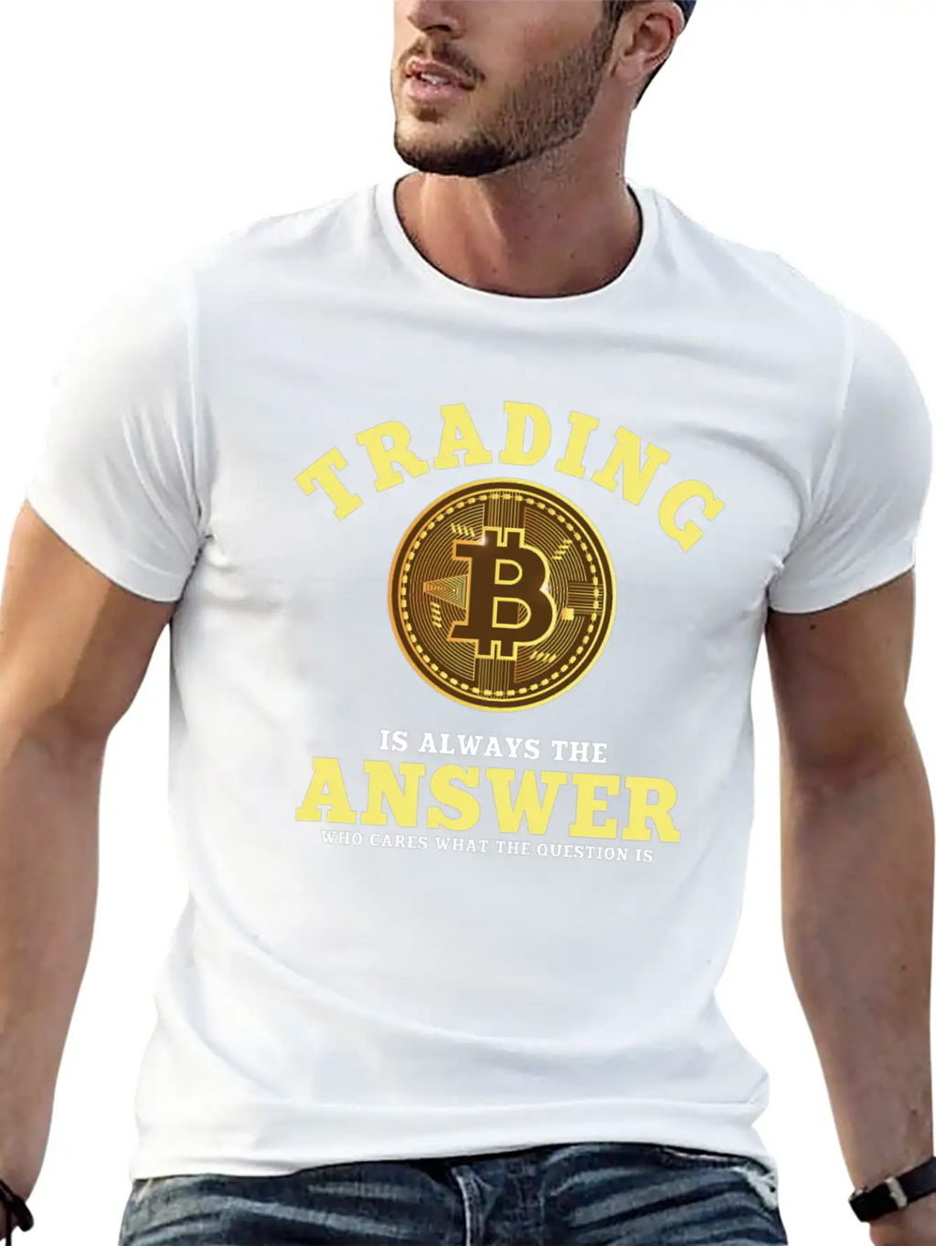 Funny Bitcoin Trading Saying Unisex Casual T-Shirt – Clean Design For Daily Comfort