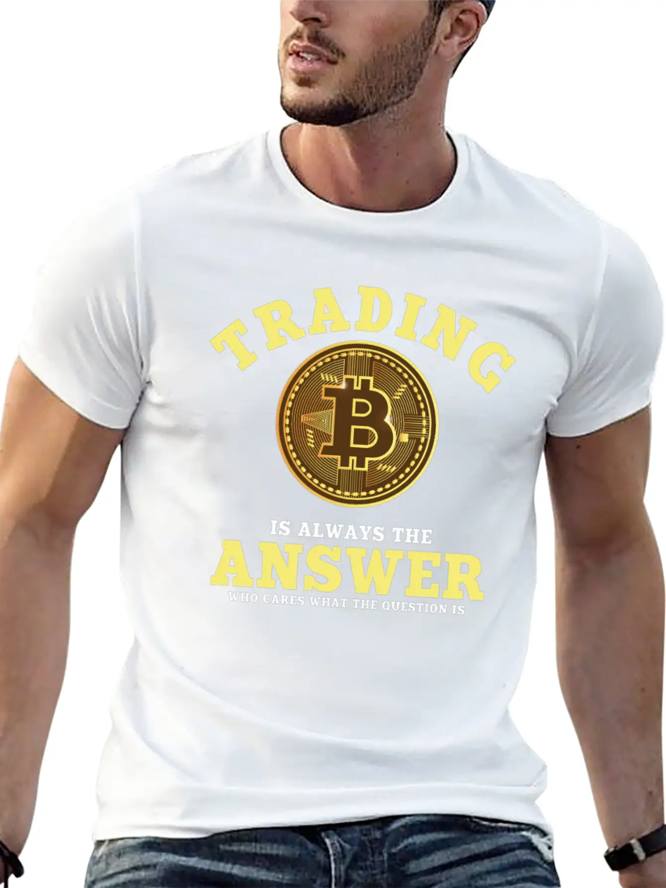 Funny Bitcoin Trading Saying Unisex Casual T-Shirt – Clean Design For Daily Comfort