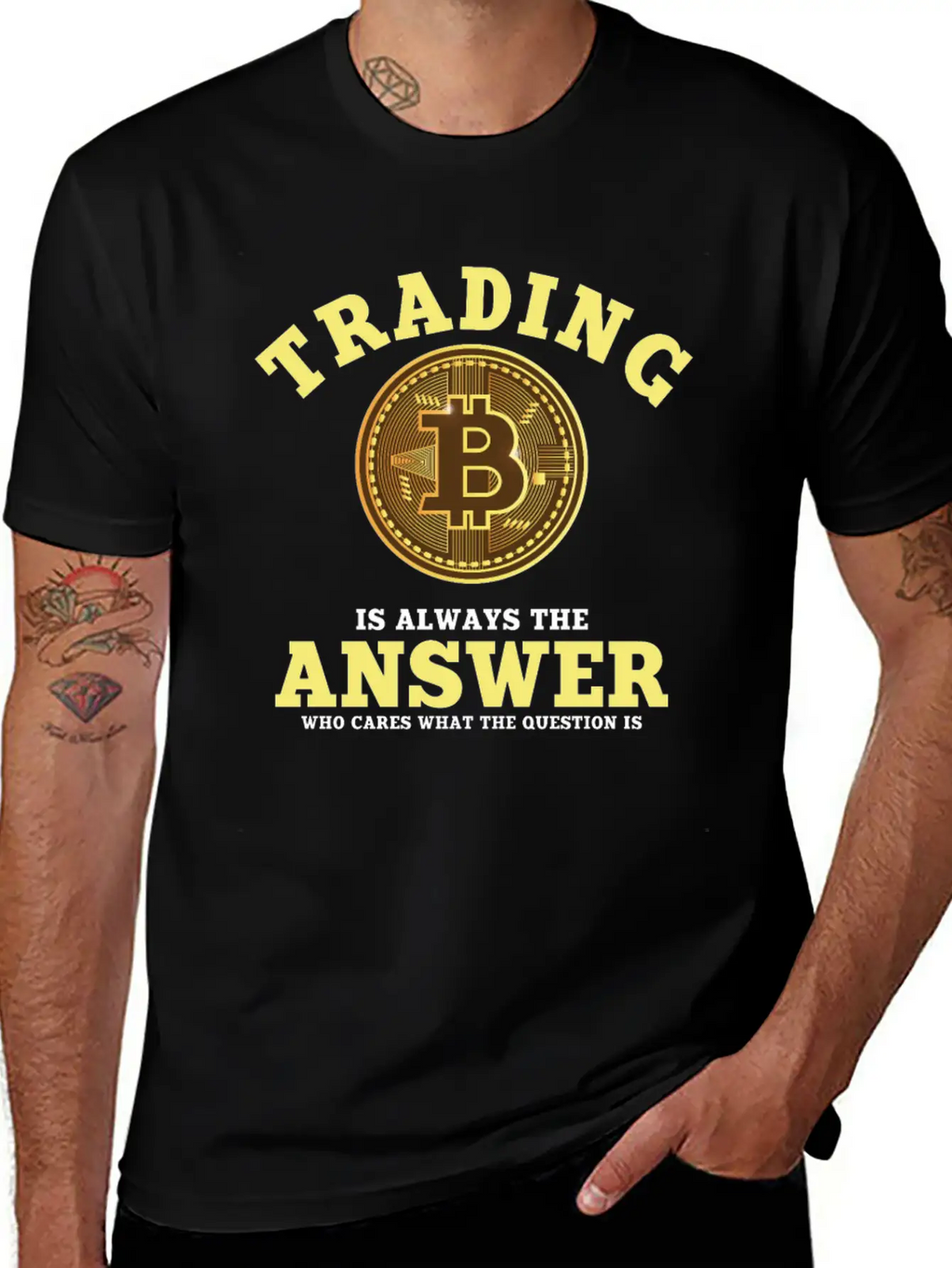 Funny Bitcoin Trading Saying Unisex Casual T-Shirt – Clean Design For Daily Comfort