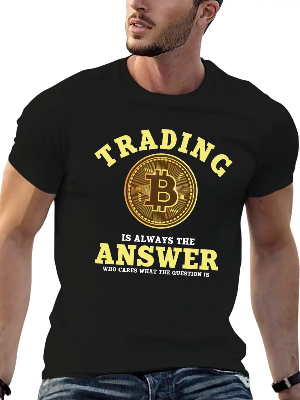 Funny Bitcoin Trading Saying Unisex Casual T-Shirt – Clean Design For Daily Comfort