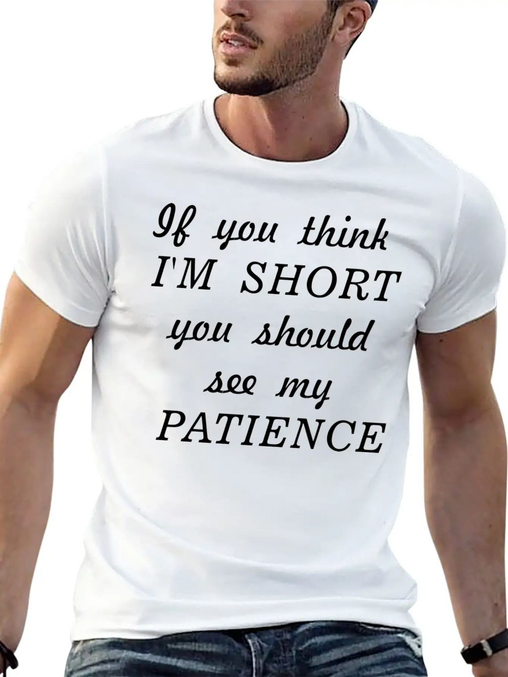 Funny Black Text Unisex Short Sleeve Soft Cotton T-Shirt – Casual Everyday Wear