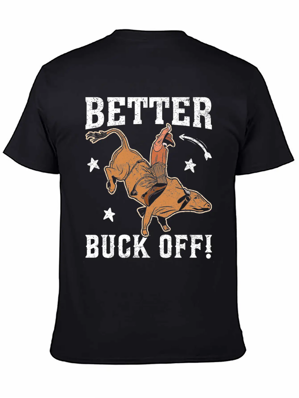 Funny Bull Rider Bull Riding Cowboy Casual Graphic T-Shirt – Simple And Comfortable Daily Wear