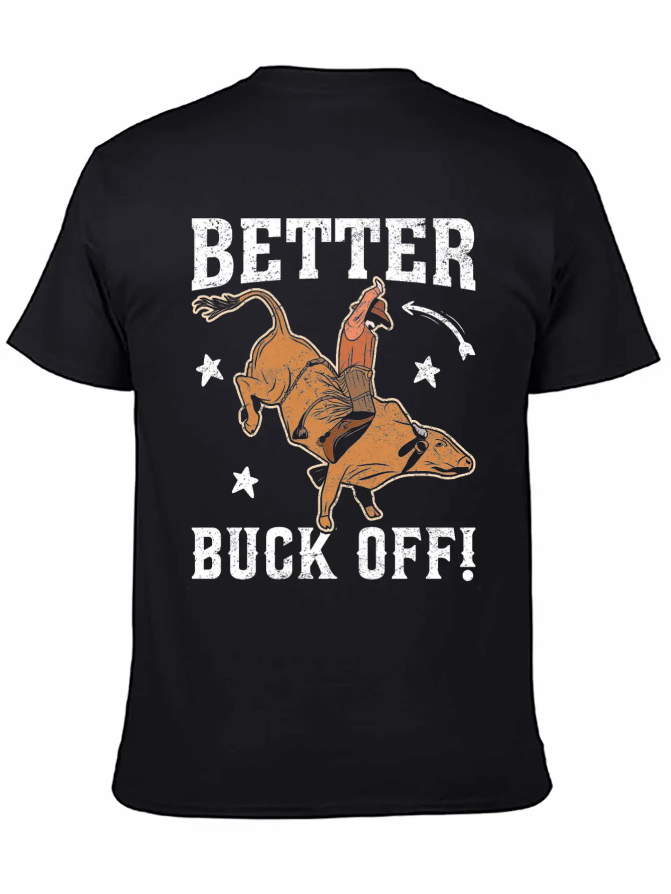 Funny Bull Rider Bull Riding Cowboy Casual Graphic T-Shirt – Simple And Comfortable Daily Wear