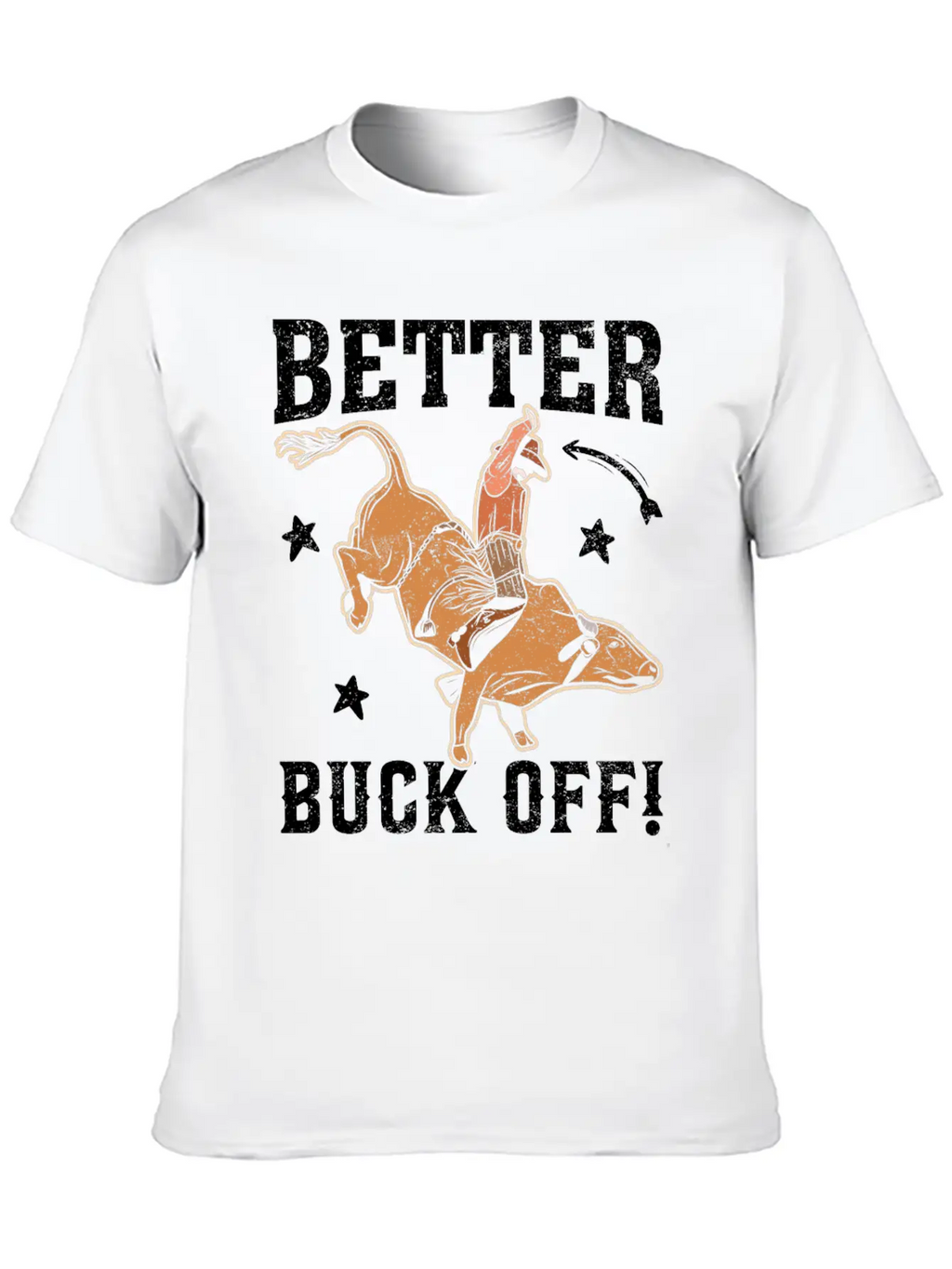 Funny Bull Rider Bull Riding Cowboy Casual Graphic T-Shirt – Simple And Comfortable Daily Wear