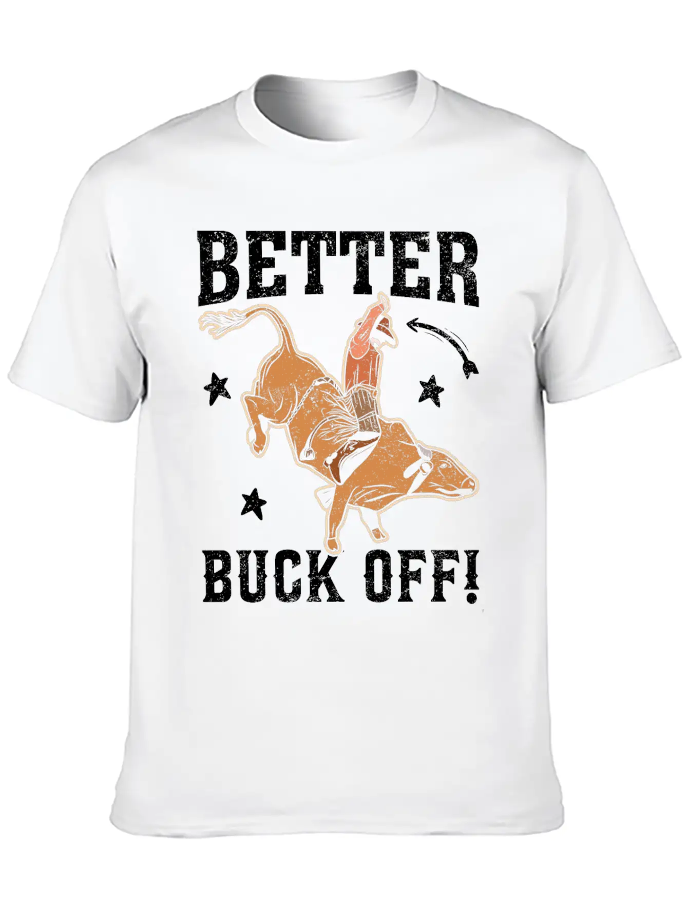 Funny Bull Rider Bull Riding Cowboy Casual Graphic T-Shirt – Simple And Comfortable Daily Wear