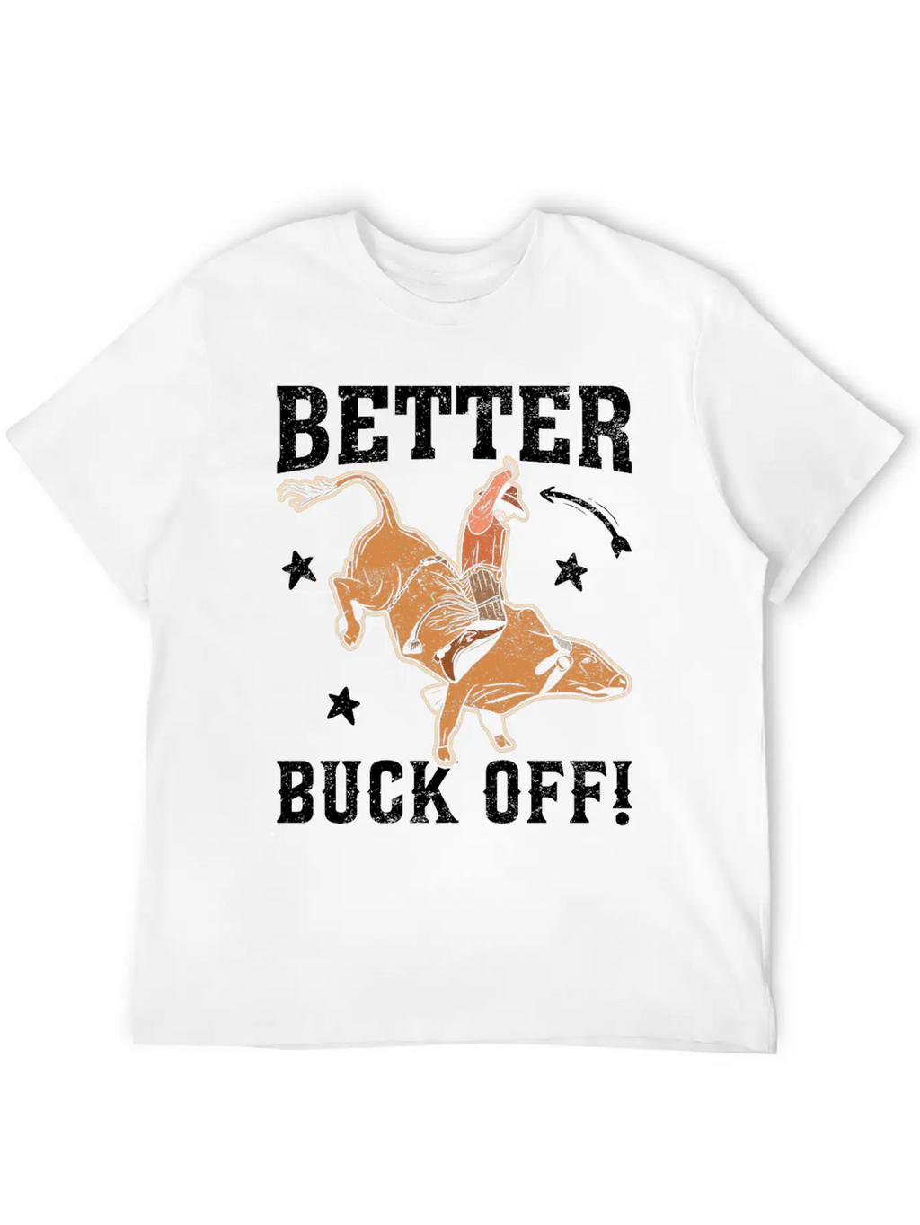 Funny Bull Rider Bull Riding Cowboy Casual Graphic T-Shirt – Simple And Comfortable Daily Wear