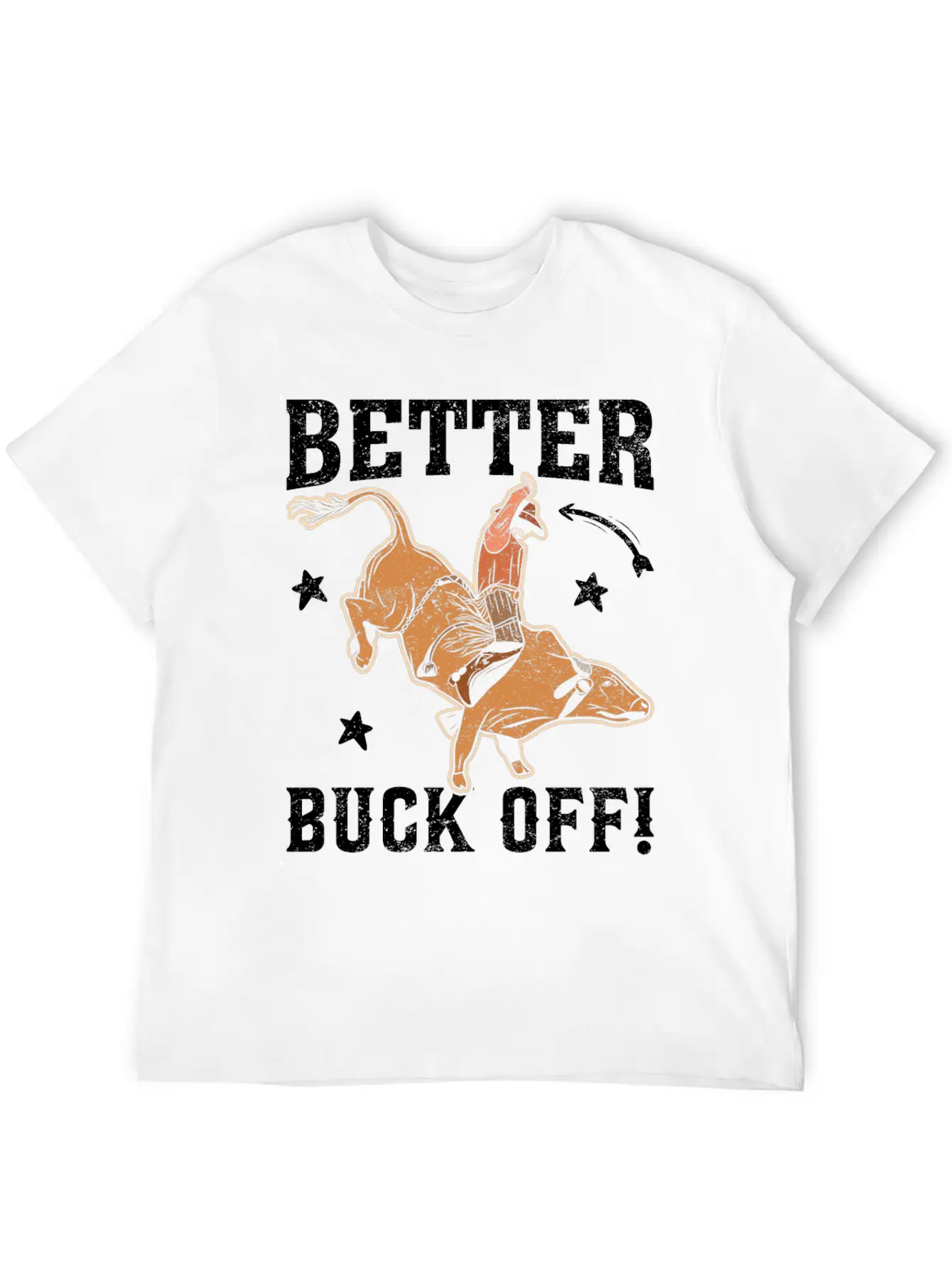 Funny Bull Rider Bull Riding Cowboy Casual Graphic T-Shirt – Simple And Comfortable Daily Wear