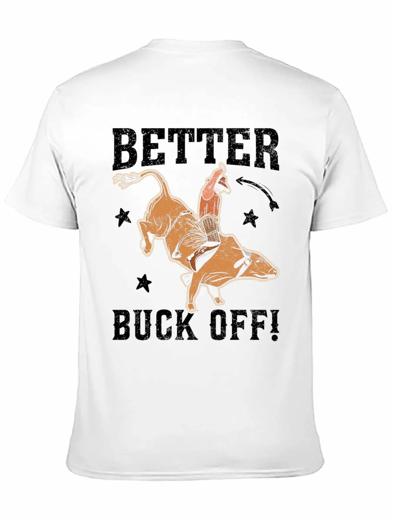 Funny Bull Rider Bull Riding Cowboy Casual Graphic T-Shirt – Simple And Comfortable Daily Wear