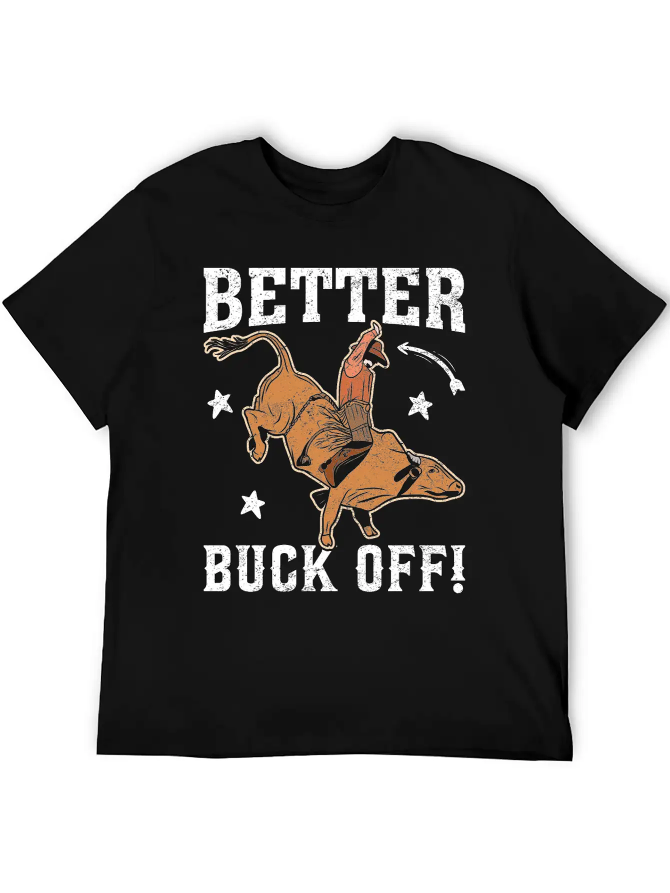 Funny Bull Rider Bull Riding Cowboy Casual Graphic T-Shirt – Simple And Comfortable Daily Wear