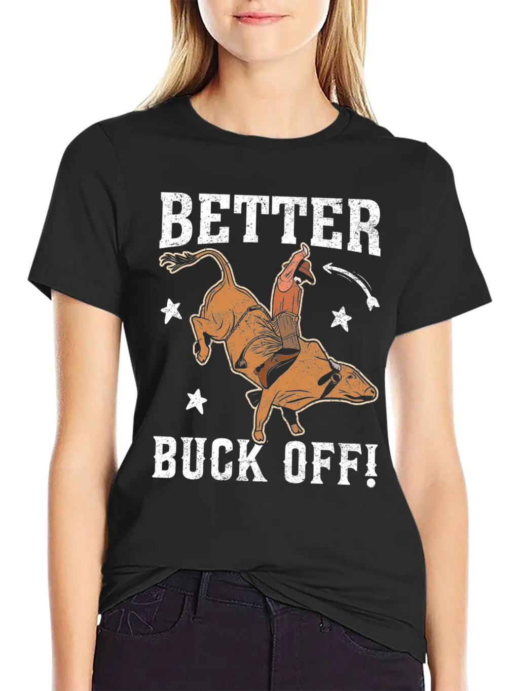 Funny Bull Rider Bull Riding Cowboy Casual Graphic T-Shirt – Simple And Comfortable Daily Wear