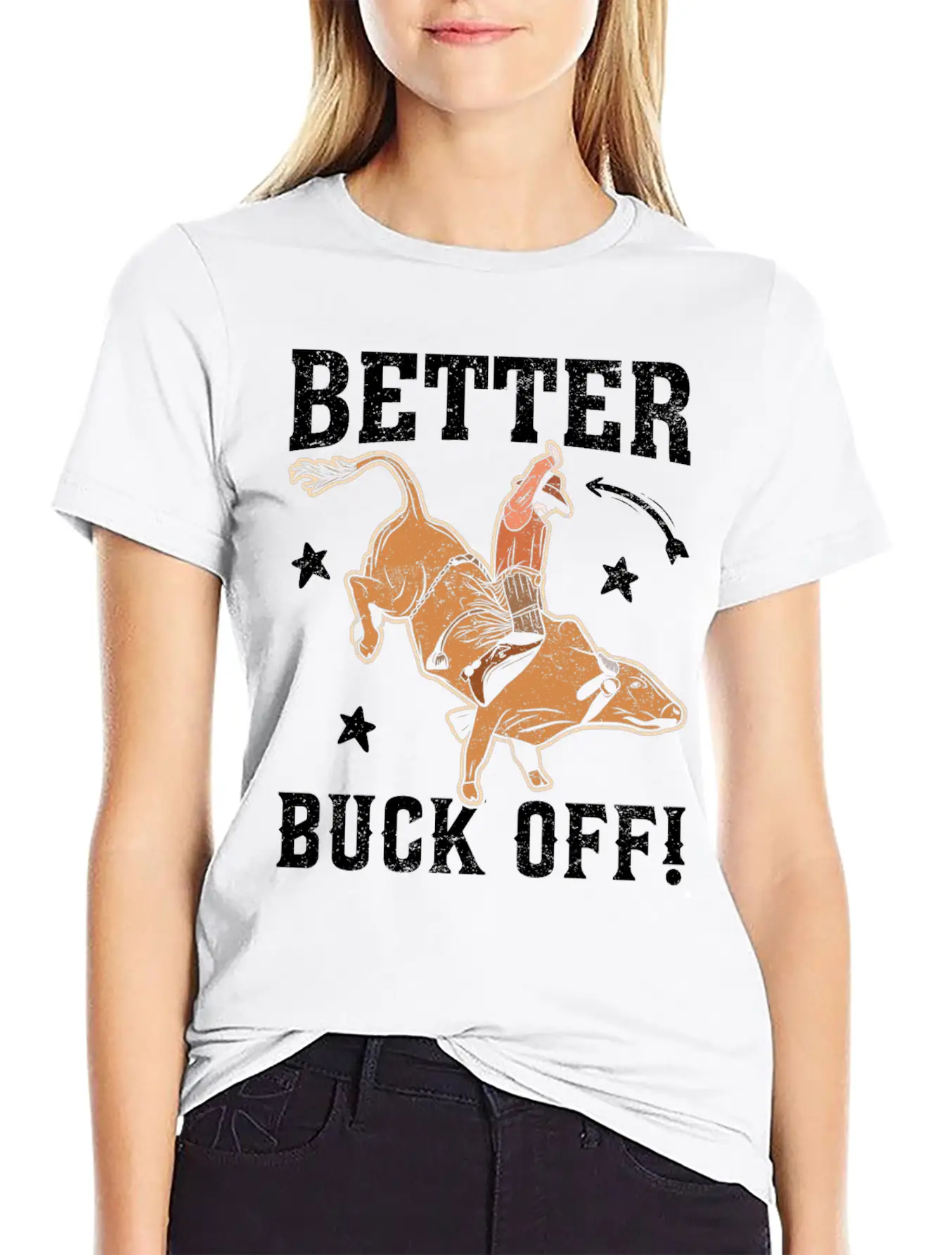 Funny Bull Rider Bull Riding Cowboy Casual Graphic T-Shirt – Simple And Comfortable Daily Wear