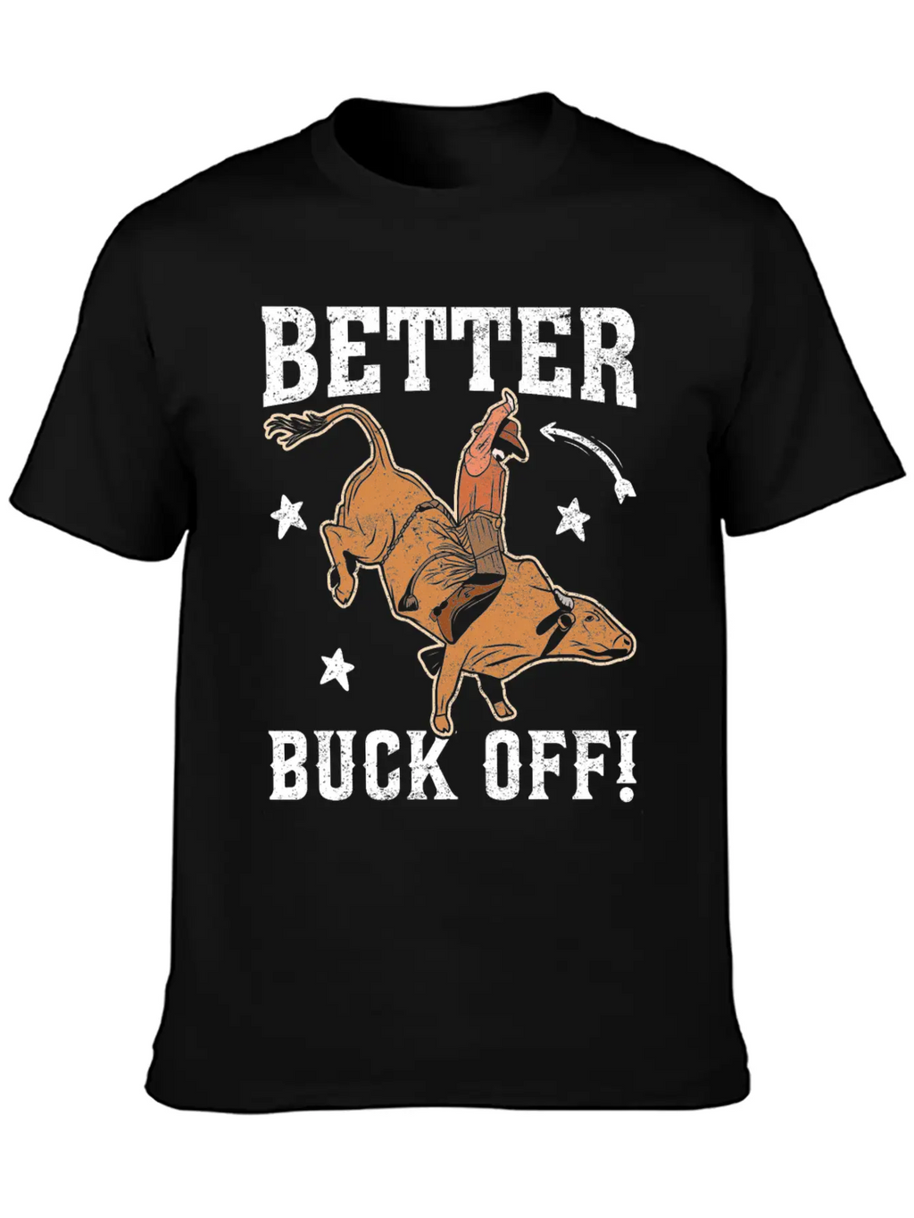 Funny Bull Rider Bull Riding Cowboy Casual Graphic T-Shirt – Simple And Comfortable Daily Wear