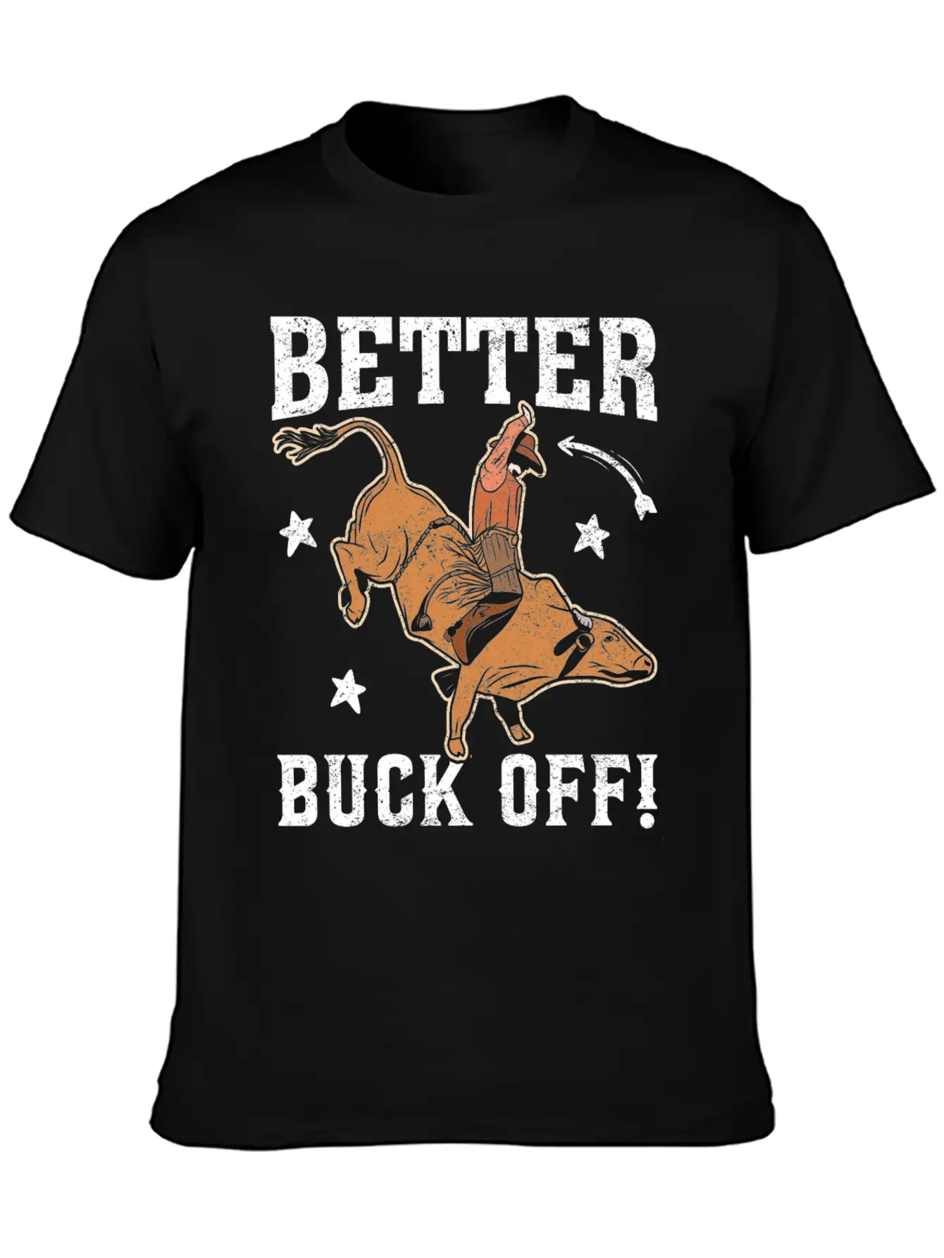 Funny Bull Rider Bull Riding Cowboy Casual Graphic T-Shirt – Simple And Comfortable Daily Wear
