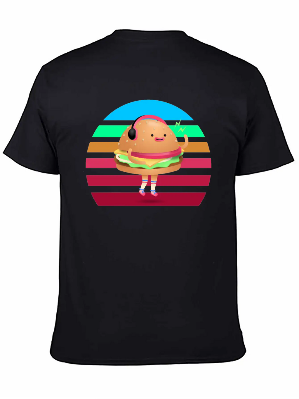 Funny Cheeseburger Sunset Classic Fit Graphic Tee For Daily Comfort – Unisex Cotton Shirt