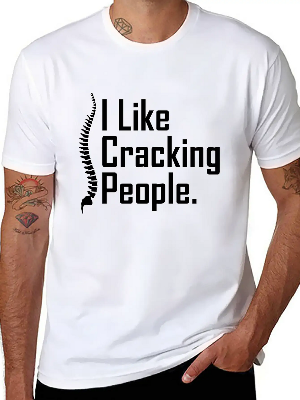 Funny Chiropractor Joke Unisex Casual T-Shirt – Clean Design For Daily Comfort