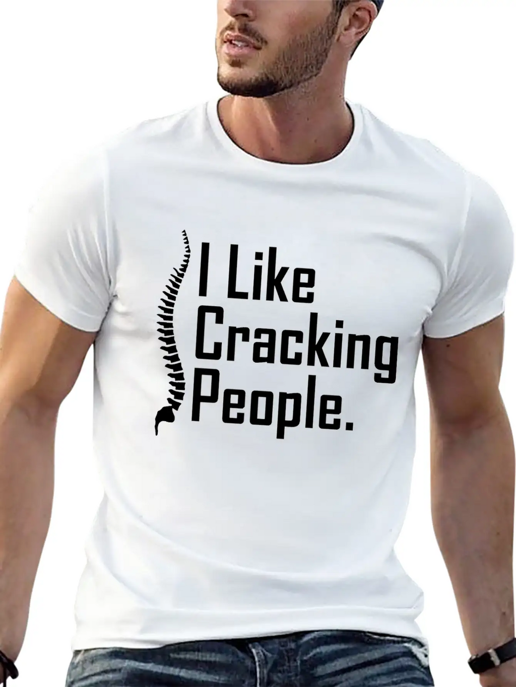 Funny Chiropractor Joke Unisex Casual T-Shirt – Clean Design For Daily Comfort