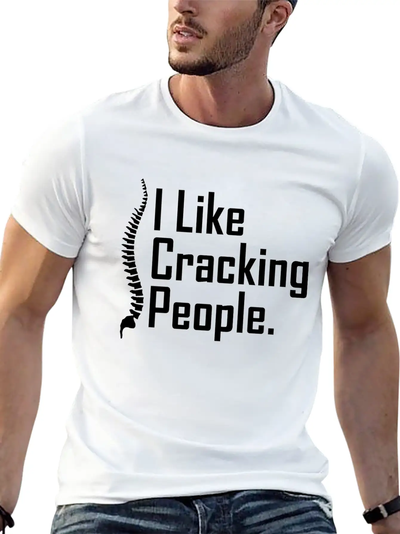 Funny Chiropractor Joke Unisex Casual T-Shirt – Clean Design For Daily Comfort