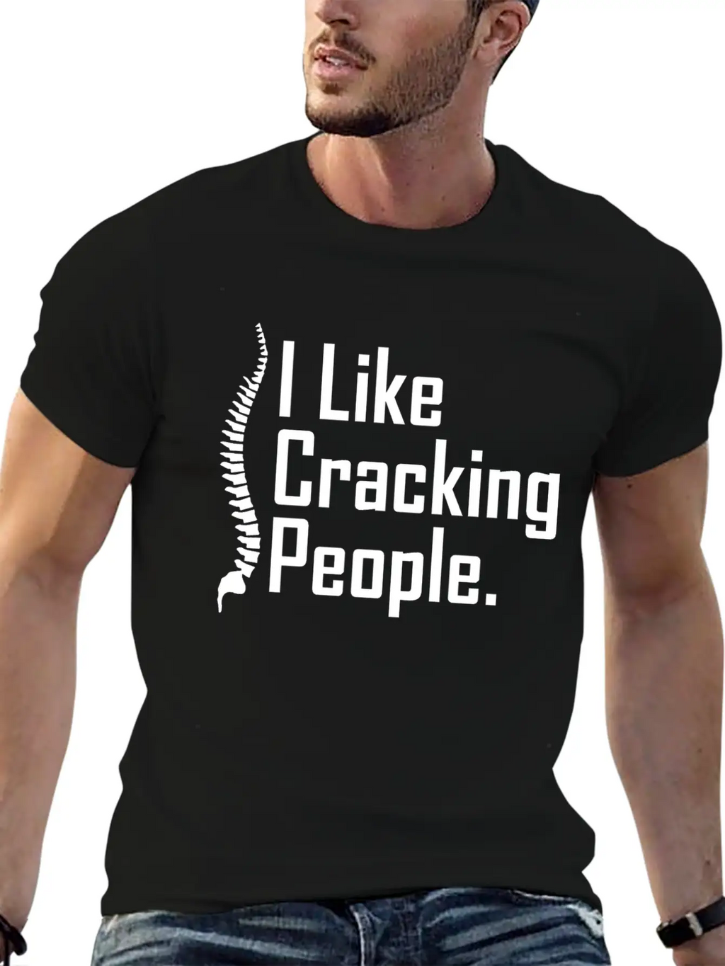 Funny Chiropractor Joke Unisex Casual T-Shirt – Clean Design For Daily Comfort