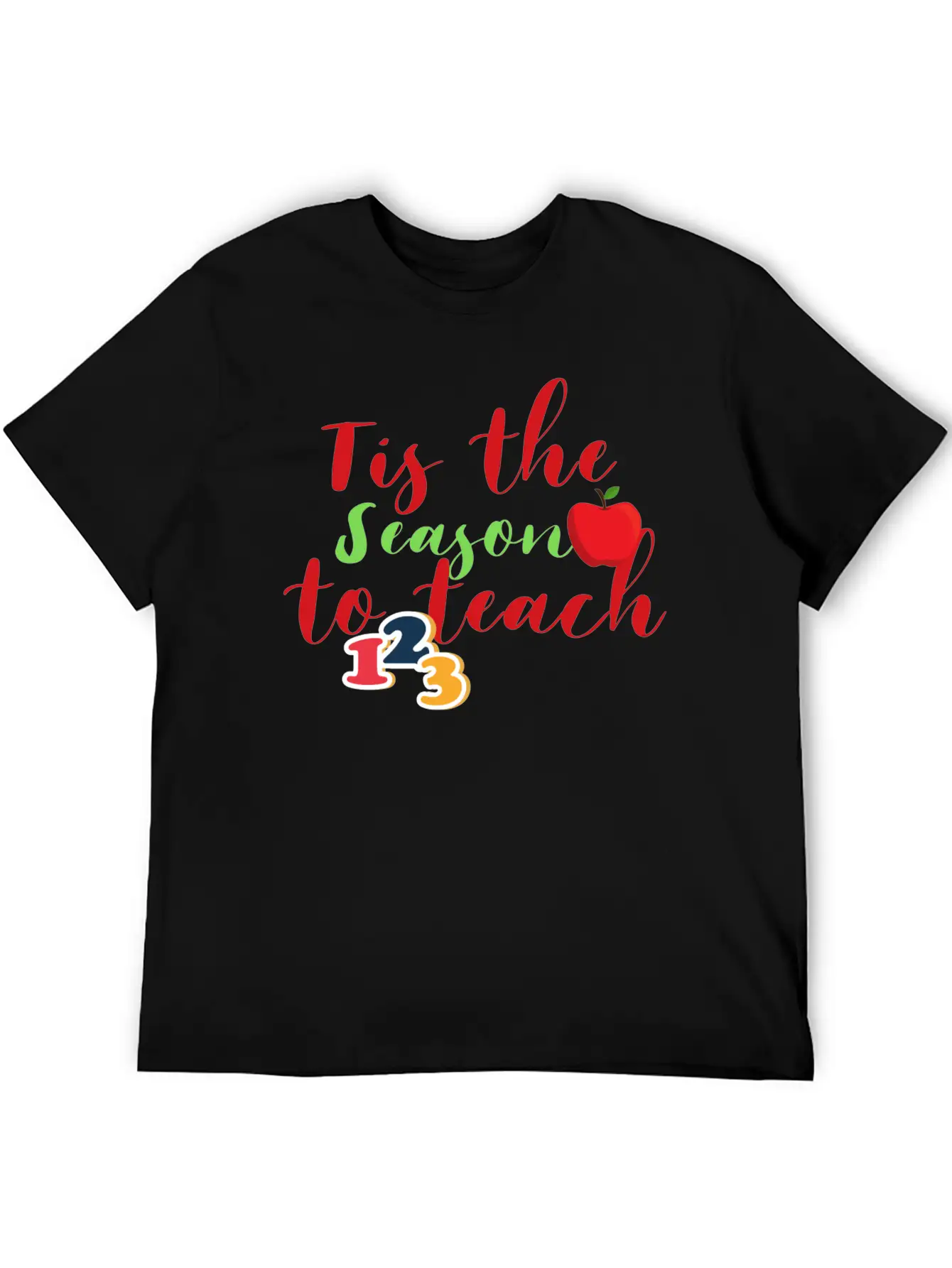 Funny Christmas Teacher Tis The Season To Teach Essential Cotton Tee For Daily Outfits – Unisex Style