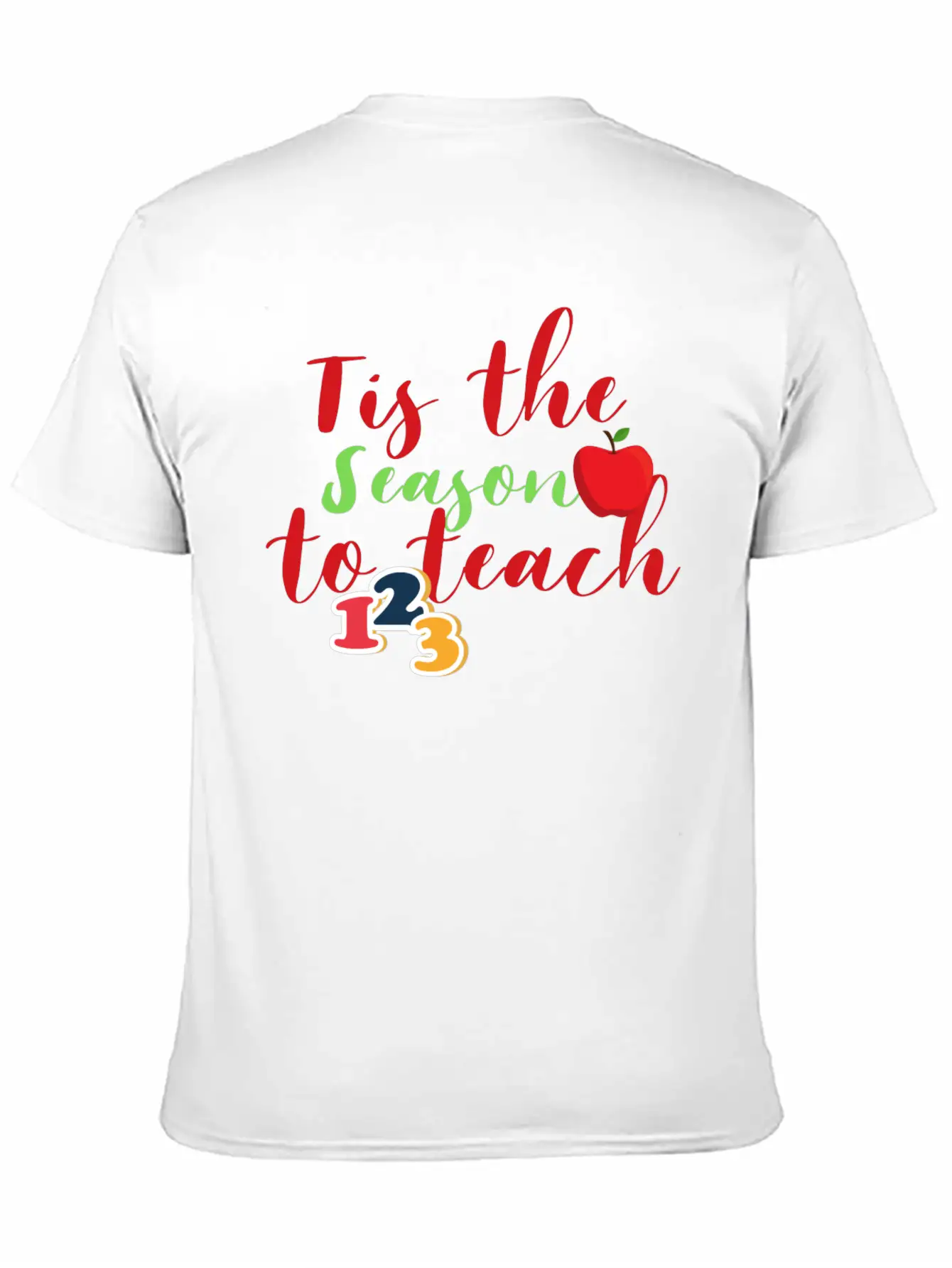 Funny Christmas Teacher Tis The Season To Teach Essential Cotton Tee For Daily Outfits – Unisex Style