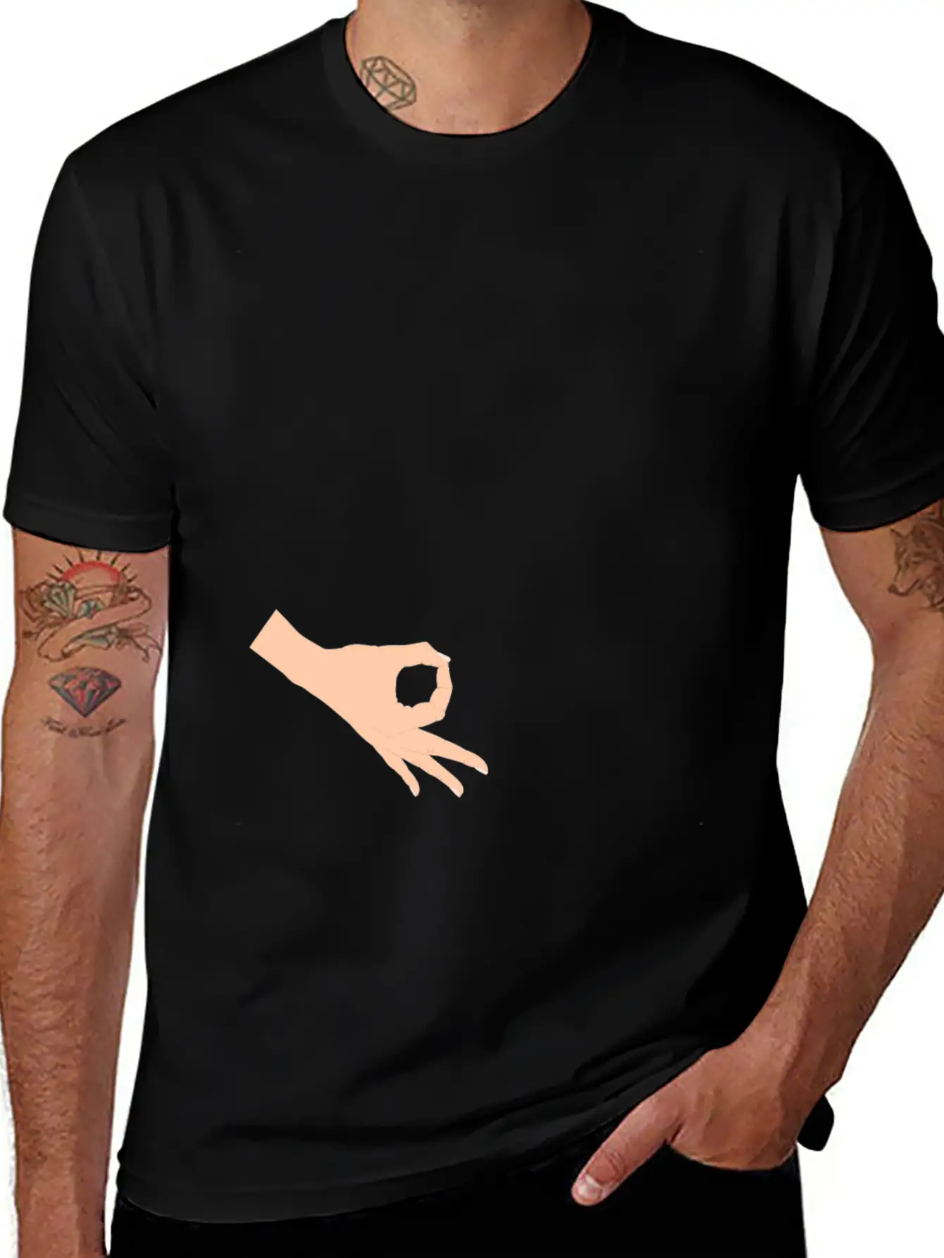Funny Circle Game Product Gift 3 Finger Ring Game Unisex Short Sleeve Soft Cotton T-Shirt – Casual Everyday Wear