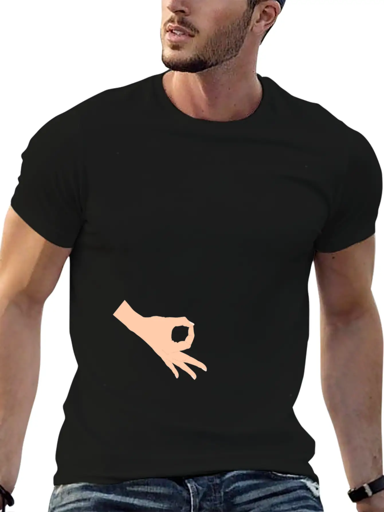 Funny Circle Game Product Gift 3 Finger Ring Game Unisex Short Sleeve Soft Cotton T-Shirt – Casual Everyday Wear