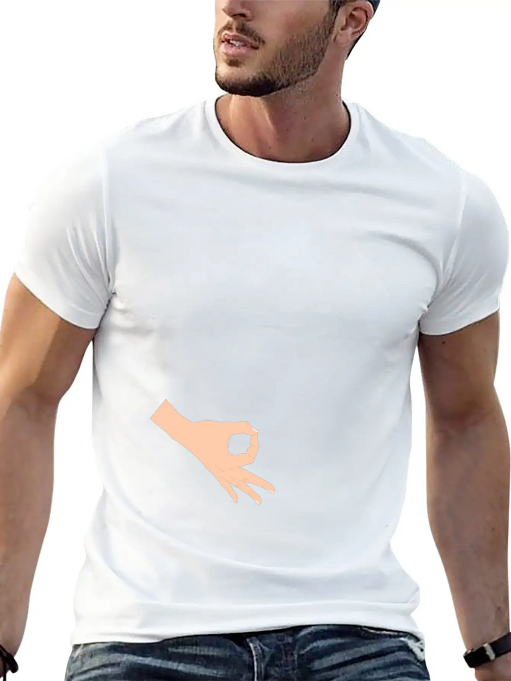 Funny Circle Game Product Gift 3 Finger Ring Game Unisex Short Sleeve Soft Cotton T-Shirt – Casual Everyday Wear