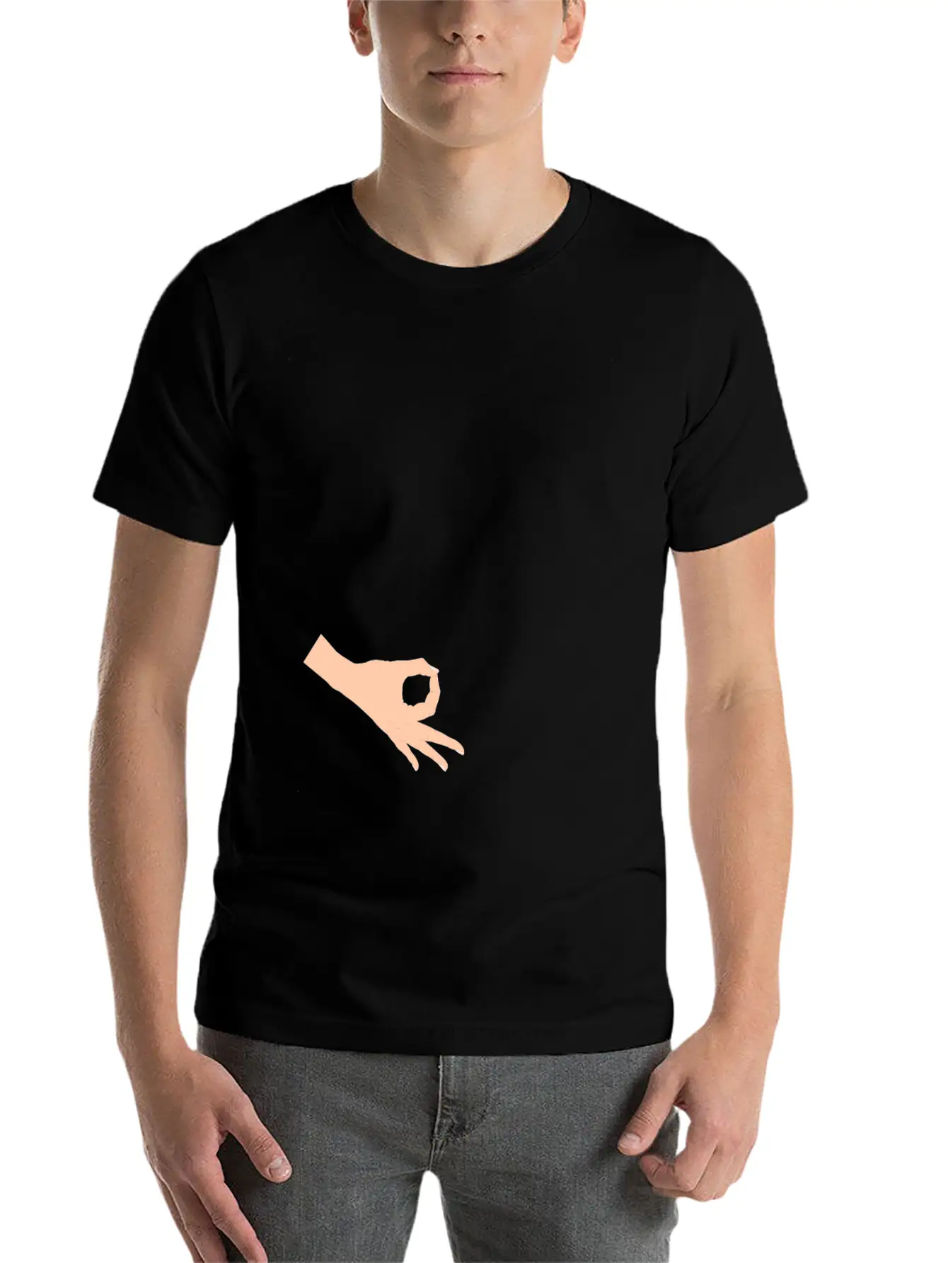 Funny Circle Game Product Gift 3 Finger Ring Game Unisex Short Sleeve Soft Cotton T-Shirt – Casual Everyday Wear