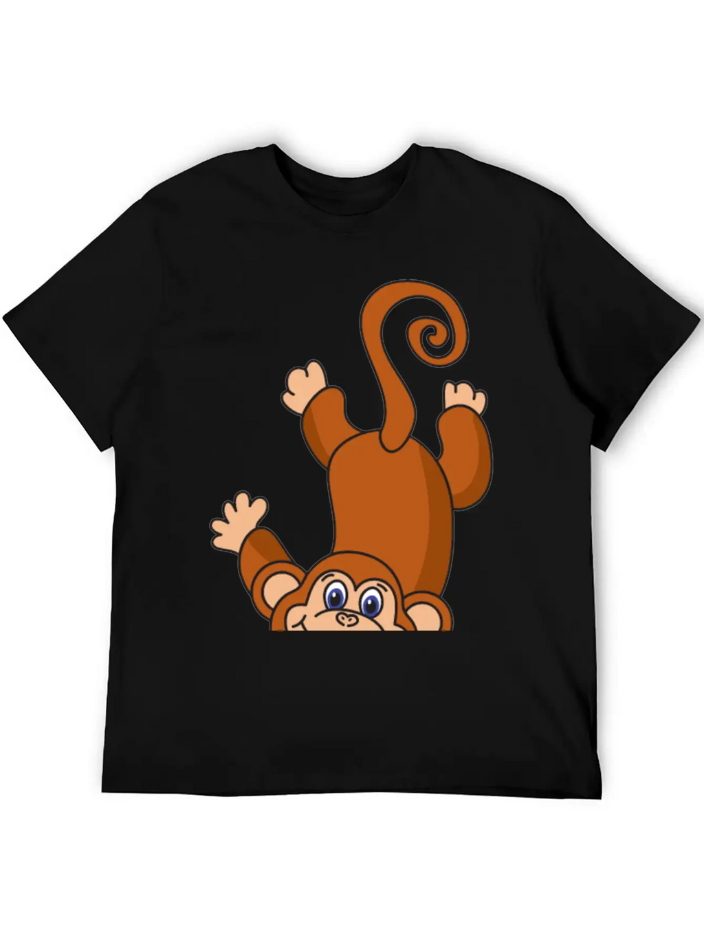 Funny Cool Cute Monkey Ape Casual Graphic T-Shirt – Simple And Comfortable Daily Wear