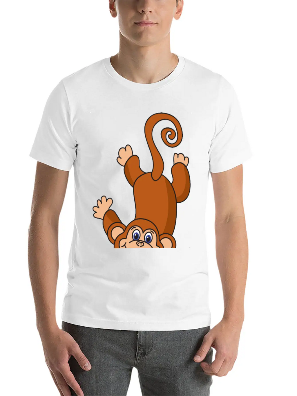 Funny Cool Cute Monkey Ape Casual Graphic T-Shirt – Simple And Comfortable Daily Wear