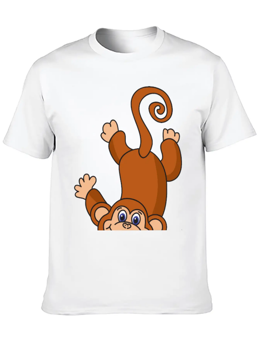 Funny Cool Cute Monkey Ape Casual Graphic T-Shirt – Simple And Comfortable Daily Wear