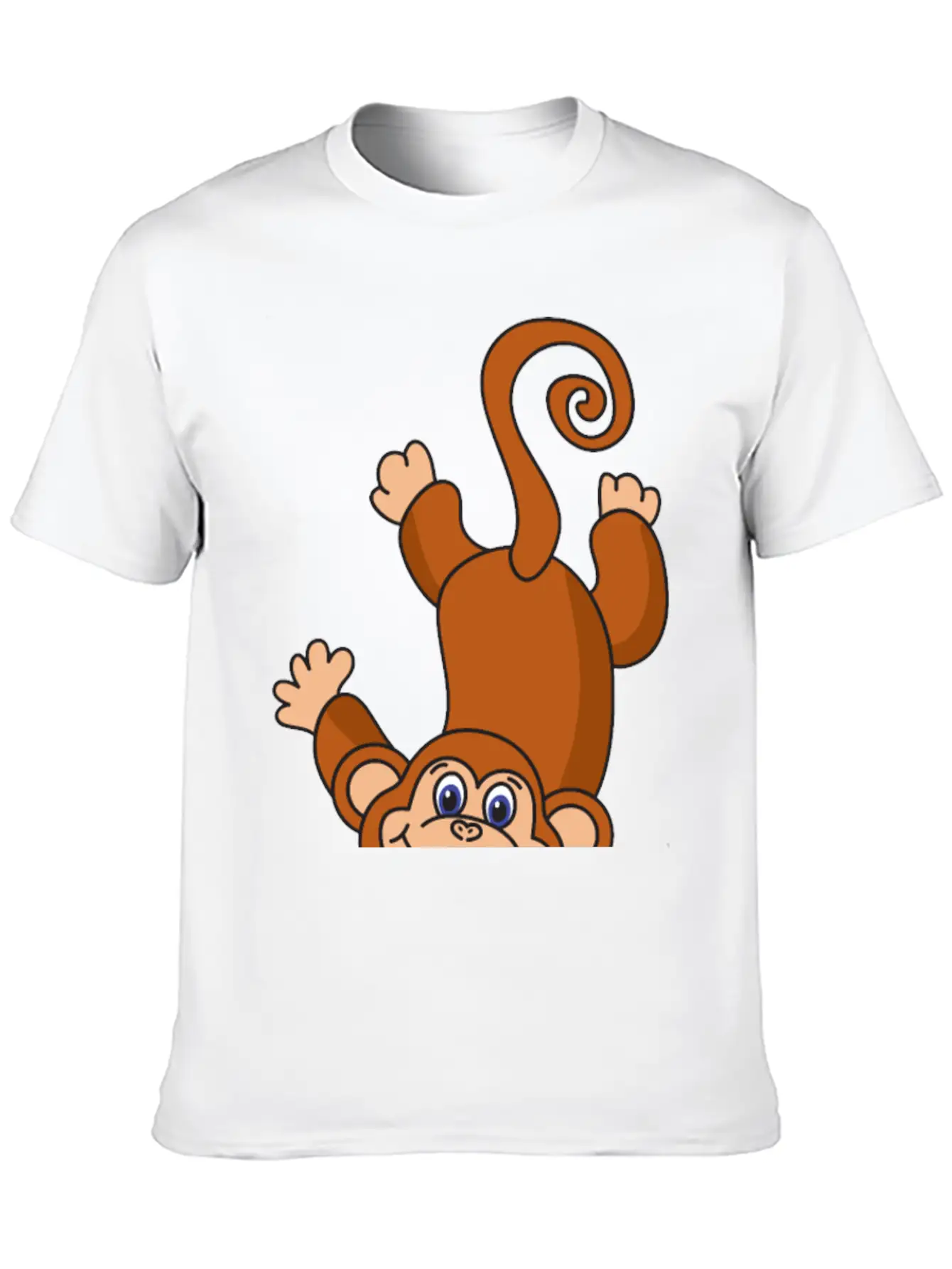 Funny Cool Cute Monkey Ape Casual Graphic T-Shirt – Simple And Comfortable Daily Wear