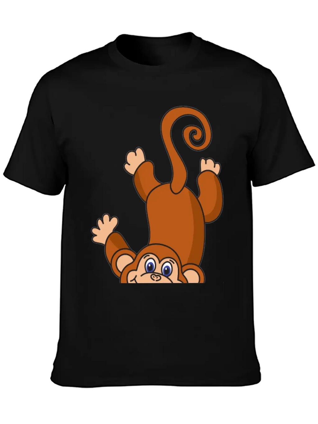 Funny Cool Cute Monkey Ape Casual Graphic T-Shirt – Simple And Comfortable Daily Wear