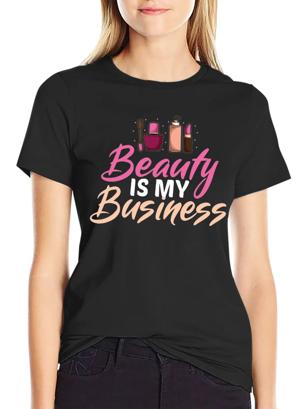 Funny Cosmetologist Quote Beautician Gift Stylish Everyday T-Shirt – Unisex Basic Cotton Tee